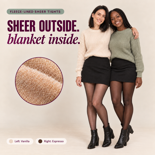 STITCH AND HUE SHAPING FLEECE TIGHTS