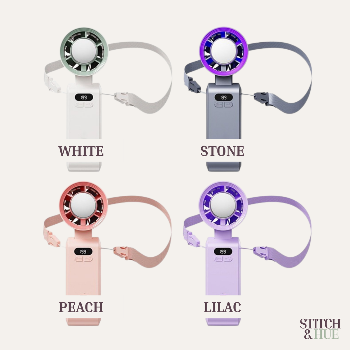 STITCH AND HUE ICYCOOL™  HANDHELD COOLING FAN