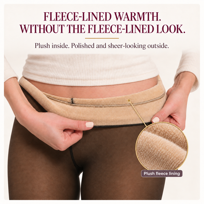 STITCH AND HUE SHAPING FLEECE TIGHTS