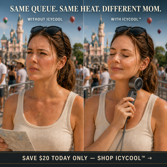 STITCH AND HUE ICYCOOL™  HANDHELD COOLING FAN