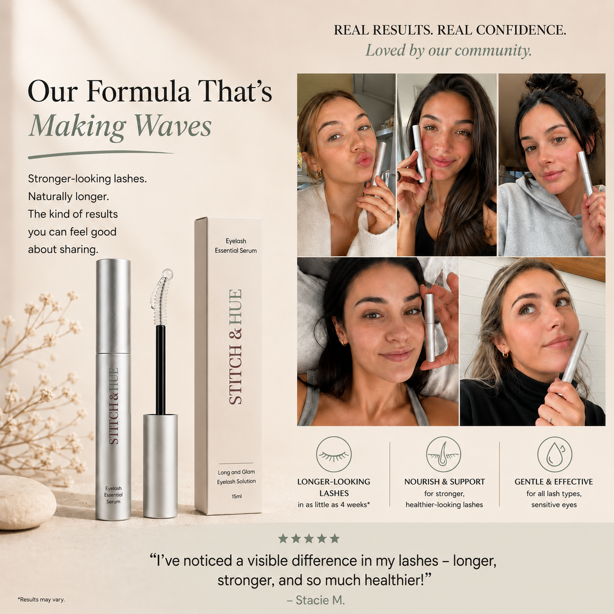 STITCH AND HUE EYELASH ESSENTIALS SERUM